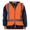 Matthews Hi Visibility Day / Night Safety Vest - Orange - 4XL 120g Polyester Fabric - 1 Vest / Pack - 24 Vests / Box - Priced for 1 Vest - MOQ is 1 Box