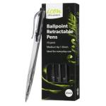 Matthews Icon Ballpoint Pen - Black Medium 1.0mm Tip - 10 Pens / Pack - 1 Pack