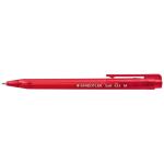Matthews Staedtler Retractable Ball Point Pen - Red Medium 0.45mm Tip - 10 Pens / Pack - 1 Pack