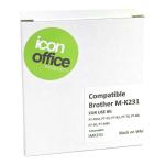 Okin Compatible Brother MK Tape 12mm Black on White