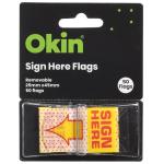 Okin IFLAGSH Okin Pop-up Flags Sign Here