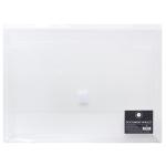 OSC DW297CL Document Wallet A4 Velcro Closure Clear