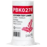 Pacific Bags PBK027R Kitchen Tidy Liners 27L