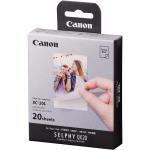 Canon SELPHY XC-20L Card Size Label  - 20 Sheets for Canon Photo Printer QX20