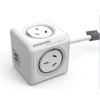 ALLOCACOC PowerCube 4 Outlet Extended USB Surge Protector with 2x USB Ports - 1.5m - White Wall Adaptor with Safety Resettable Fuse ALLOCACOC PowerCube 4 Outlet Extended USB Surge Protector with 2x USB Ports - 1.5m - White Wall Adaptor with Safety Resettable Fuse