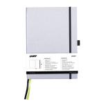 Lamy Notebook A5 Hard Cover Silver with Black Edge