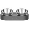 Petkit Fresh Nano Adjustable Double Cat/Dog/Pet Feeding Bowl Set Stainless Steel Premium Quality Stainless steel Bowls are made of dishwasher-safe, durable, sanitary, rust-free, and non-leaching material