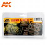 AK Interactive AK087 Weathering Set - Engines and Metal