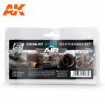 AK Interactive Air Series AK2037 Weathering Set - Exhaust Stains