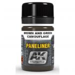 AK Interactive AK2071 Paneliner - Brown & Green Camouflage