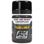 AK Interactive AK2073 Paneliner - Sand & Desert Camouflage