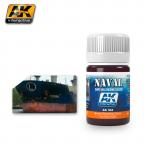 AK Interactive AK304 Naval Ships Weathering - Brown Streaking Grime for Red Hulls