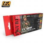 AK Interactive AK3070 Colour Set - US Army Soldier Uniform Colours