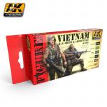 AK Interactive AK3200 Colour Set - Vietnam U.S. Green & Camouflage