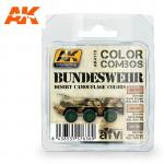 AK Interactive AK4175 Colour Combos - Bundeswehr Desert Camouflage Colours