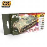 AK Interactive AK4190 Colour Set - Spanish Civil War Colours - 1936 - 1939