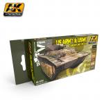 AK Interactive AK4220 Colour Set - US Army & USMC Camouflage Colours