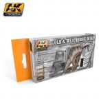 AK Interactive AK563 Colour Set - Old & Weathered Wood Vol 2