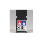 Tamiya 8018 X-18 Enamel Mini Paint - Semi Gloss Black - 10ml