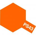 Tamiya PS-43 Spray Paint for Polycarbonate - Translucent Orange - 100ml