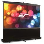Elite F84NWH 84 " Diag Screen, 16:9 Aspect Ratio, Portable Floor Pull Up Projector Screen