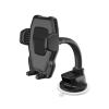 Promate DashMount Universal Smartphone Mount with Flexible Gooseneck - Black Includes Anti-Slip Suction Pad - EasyQuick Release - 360 Degree Swivel Head