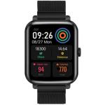 Promate PROWATCH-M18.BLK IP68 Smartwatch with Fitness Tracker & Media Storage - 1.78" Hi-Res AMOLED Display - Bluetooth Calling - Up to 20 Days Battery Life - Heart Rate/Step/Sleep Tracker - Find Phone - Alarm - Black