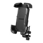 Promate BikeMount-2 Quick Mount Smartphone Bike Mount for 4.7-6.9" Devices - Black 360 Degree Rotation - Secure Locking System - Low Vibration Mount to Handlebars - Shockproof Protection