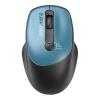 Promate EZGrip Ambidextrous Ergonomic Wireless Mouse - Blue 800/1200/1600DPI - Easy Plug & Play - Up to 6 Millon Keystrokes - Lag-free - Long Life Battery with Low Power Consumption