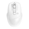 Promate EZGrip Ambidextrous Ergonomic Wireless Mouse - White 800/1200/1600DPI - Easy Plug & Play - Up to 6 Millon Keystrokes - Lag-free - Long Life Battery with Low Power Consumption
