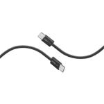 Promate ECOLINE-CC120 60W PD - 480Mbps USB-C Cable - 1.2m - Black Fabric Braided - Super Slim Connectors - 25000+ Bend Lifespan - Data & Charge