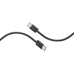 Promate ECOLINE-CC200 60W PD - 480Mbps USB-C Cable - 2m - Black Fabric Braided - Super Slim Connectors - 25000+ Bend Lifespan - Data & Charge