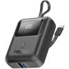 Promate 10000mAh 35W Ultra Compact SuperSpeed Power Bank - Black Built-in USB-C & Lightning Cables - 35W PD - USB-C In / Out - LED Battery Display - Automatic Voltage Regulation Promate 10000mAh 35W Ultra Compact SuperSpeed Power Bank - Black Built-in USB-C & Lightning Cables - 35W PD - USB-C In / Out - LED Battery Display - Automatic Voltage Regulation