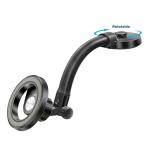 Promate MagHoop-GN MagGrip 360 Cradleless Flexible Magnetic Ring Smartphone Holder Designed for Dashboard & Windshield - Metal Ring Included - Perfect for All Phones & Cases - Flexible Goosneck