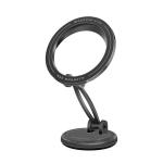 Promate MagHoop-Lite 360 Cradeless MagSafe Height Adjustable Magnetic Smartphone Mount Includes Metal Ring - 360 Rotation - Seure Mounting - Perfect for All Phones & Cases
