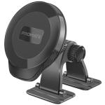 Promate ARCMOUNT  MagGrip 360 Cradleless Magnetic Smartphone Holder. Versatile Mount Design forAny type of Dashboard Surface, Metal Rings Included,