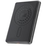 Promate BLADE-5.BLK 5000mAh Ultra-Slim Wireless Charging 15W MagSafe Power Bank - Black 20WPD USB-C - In / Out Port - Smart Battery Indicator - Durable Aluminum Body - 30cm Charging Cable Included