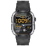 Promate XWATCH-SL.BLK  IP68 Smartwatch with 2.01" TFT Display & Bluetooth Calling. FitnessTracker, Pedometer, Blood Presure Prediction, Heart Rate Real Time, Smart Notifications, Over 100