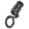 Promate SNAGMOUNT  360 Rotating Magnetic Smartphone Grip-on Mount. Rotatable, Foldable & UltraCompact, Metal Rings Included. Secure Clamp.
