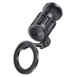 Promate SNAGMOUNT  360 Rotating Magnetic Smartphone Grip-on Mount. Rotatable, Foldable & UltraCompact, Metal Rings Included. Secure Clamp.