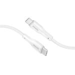 Promate XCORD-CC200-WHT  2m 60W USB-C to USB-CSuper Flexible Cable 3A/20V Supports 3A/20V Charging& 480Mbps Data Transfer. White Colour.