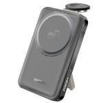 Promate MAVRIX-3 10000mAh 3-in-1 Smartphone & Apple Watch Charging Power Bank with Dual USB-C & Lightning Cable Connectors, 20W PD USB-C In/Out QC 3.0 Port, Smart LED Display.