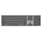 Promate PROKEYS-XS Full-Size Triple-Mode Wireless Keyboard with Scissor Keys & Silent Keys
