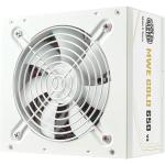 Cooler Master MWE Gold V3 NM WH FR 650W Power Supply - ATX 3.1 80 Plus Gold Fixed Cable - White