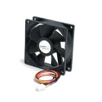CRS 8x8x2.5cm Ball Bearing Fan, 3pin connector, with a temperature sensor
