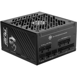 MSI MPG 1000W Power Supply 80 Plus Gold - Dual Native 16 Pin Connector Design - Full Modular Design - 10 Years Warranty - Industrial Level Protection with OVP / OCP / OPP / OTP / SCP / UVP