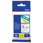 Brother Genuine TZe-111 Labelling Tape Cassette Black on Clear, 6mm wide. 8m long for PTH110, PT-P300BT ,PT-E550WSP,PT-P710BT,PTD600,PTE110VP,PTP900W