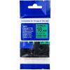 Brother TZEFX741 18mm Black on Green Flexible ID Laminated Label Tape