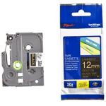 Brother TZe334 12mm x 8m Standard Laminated Gold