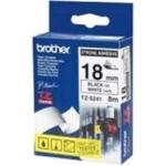 Brother TZeS241 18mm x 8m Standard laminated Bla